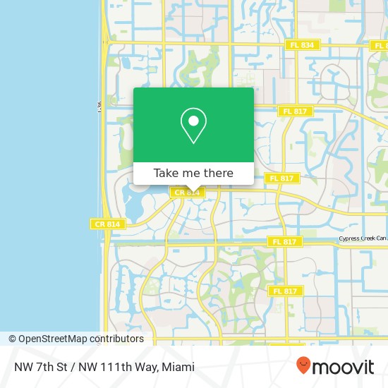 NW 7th St / NW 111th Way map