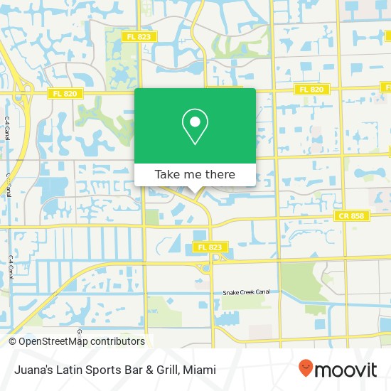 Juana's Latin Sports Bar & Grill map