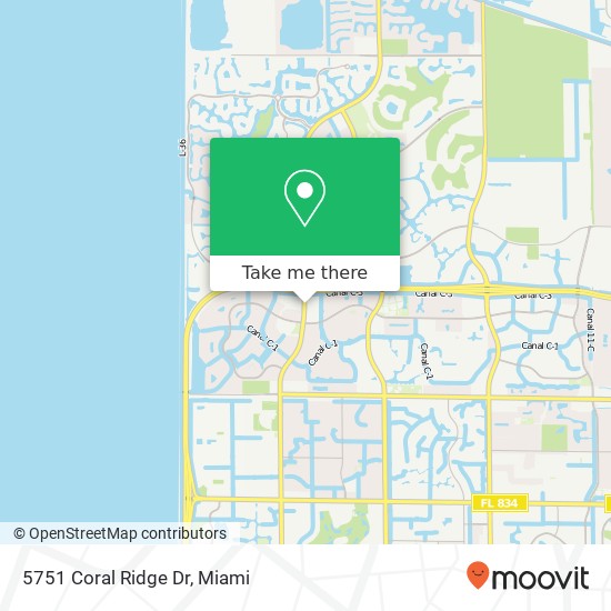 Mapa de 5751 Coral Ridge Dr