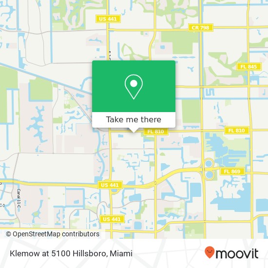 Klemow at 5100 Hillsboro map