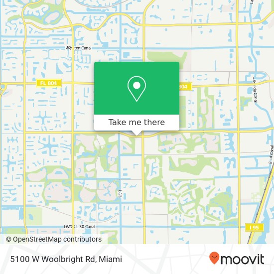 Mapa de 5100 W Woolbright Rd