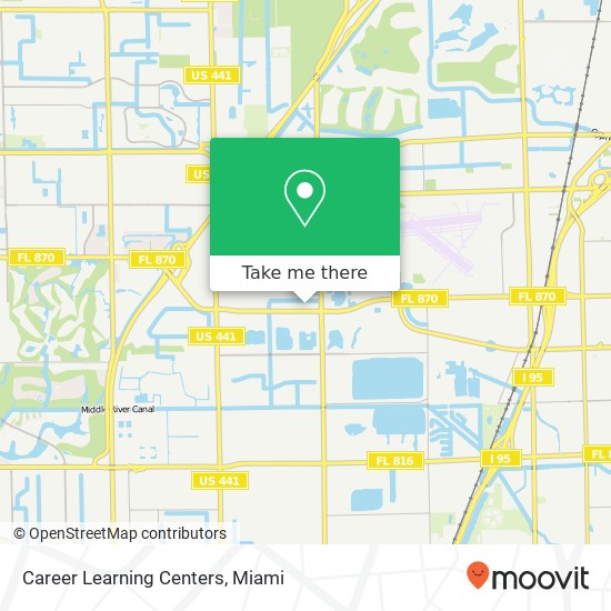 Career Learning Centers map