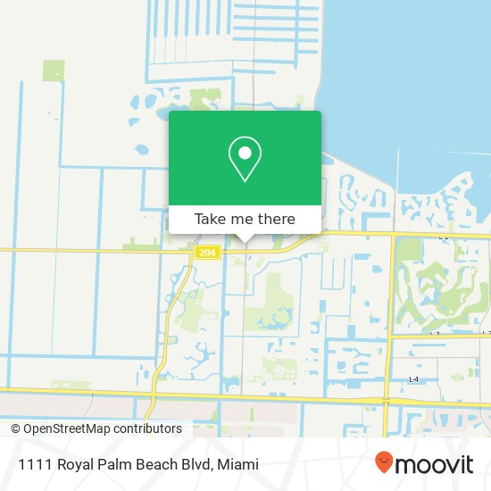 Mapa de 1111 Royal Palm Beach Blvd