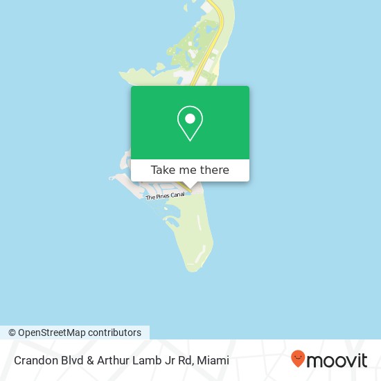 Crandon Blvd & Arthur Lamb Jr Rd map