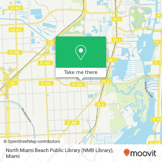 Mapa de North Miami Beach Public Library (NMB Library)
