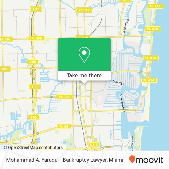 Mapa de Mohammad A. Faruqui - Bankruptcy Lawyer