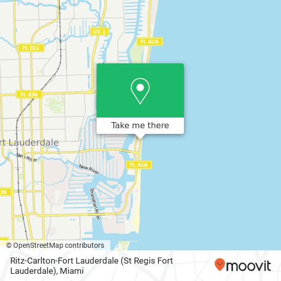 Ritz-Carlton-Fort Lauderdale (St Regis Fort Lauderdale) map