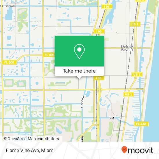 Mapa de Flame Vine Ave