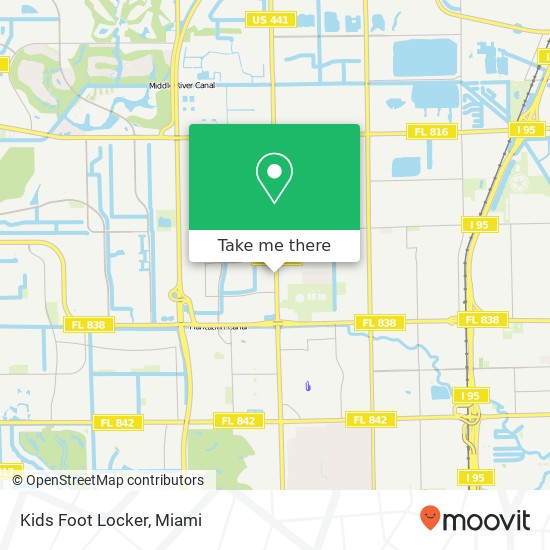 Mapa de Kids Foot Locker