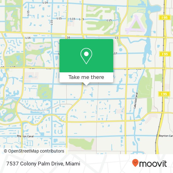 7537 Colony Palm Drive map