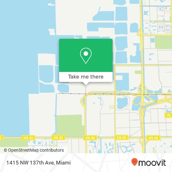 Mapa de 1415 NW 137th Ave