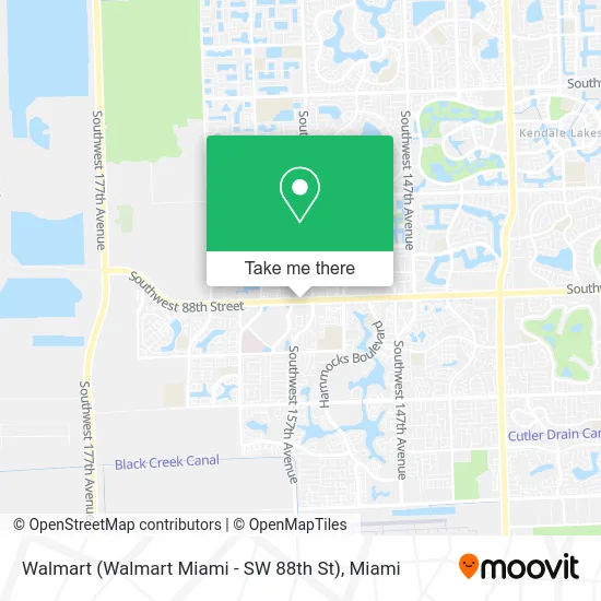 Walmart (Walmart Miami - SW 88th St) map
