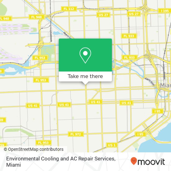 Mapa de Environmental Cooling and AC Repair Services