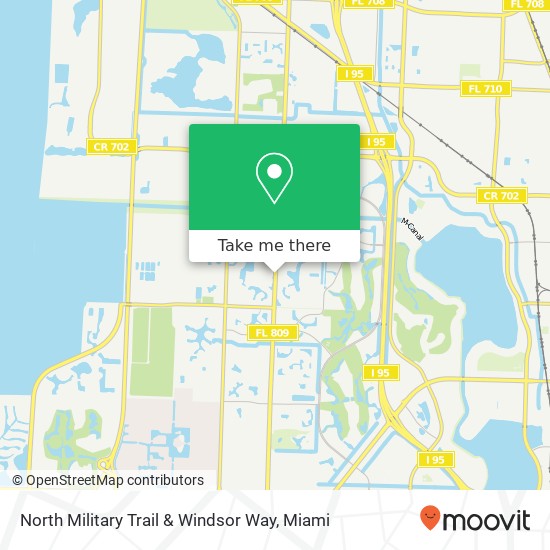 Mapa de North Military Trail & Windsor Way