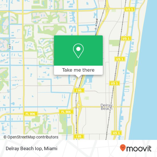 Delray Beach Iop map