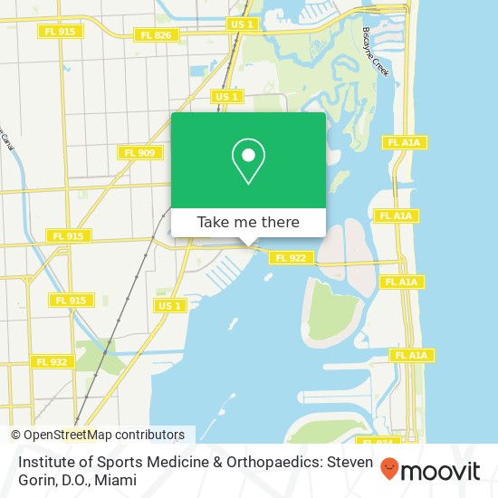 Institute of Sports Medicine & Orthopaedics: Steven Gorin, D.O. map