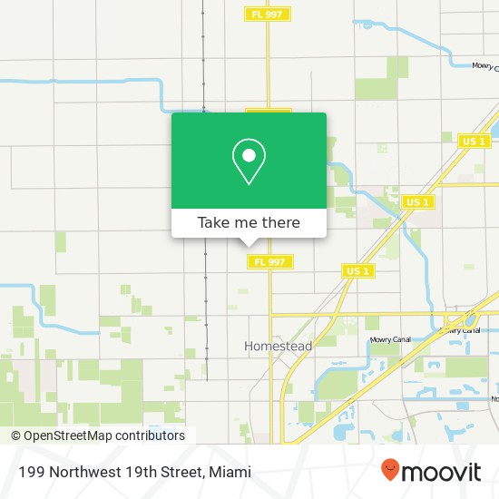 199 Northwest 19th Street map