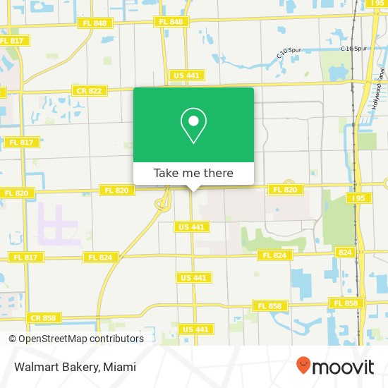 Walmart Bakery map