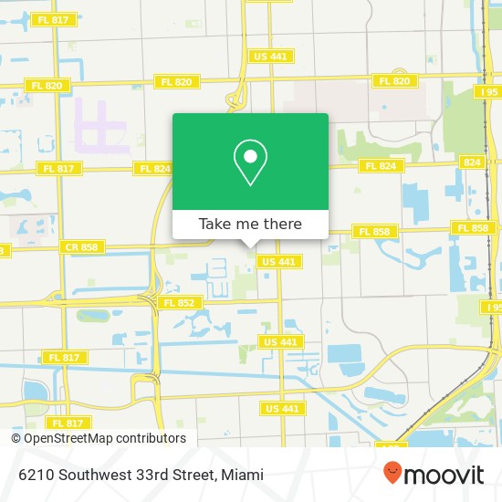 6210 Southwest 33rd Street map