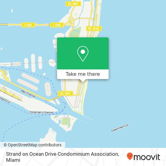 Strand on Ocean Drive Condominium Association map
