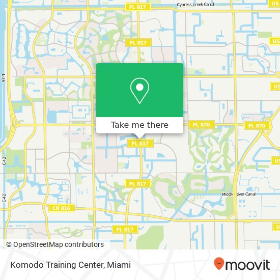 Mapa de Komodo Training Center