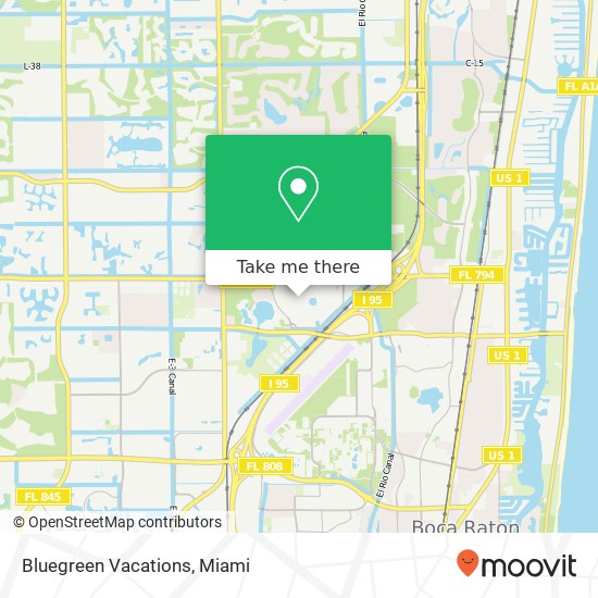 Mapa de Bluegreen Vacations