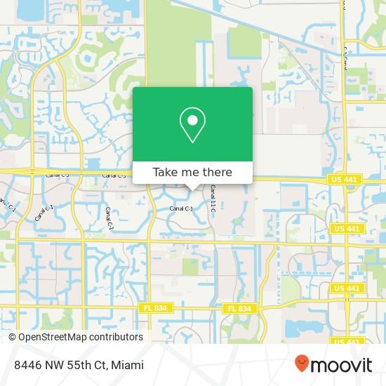 8446 NW 55th Ct map