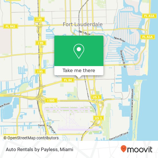 Auto Rentals by Payless map