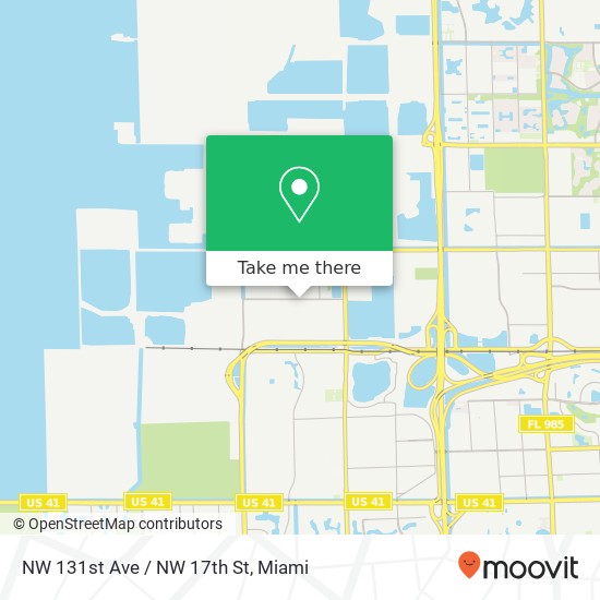 Mapa de NW 131st Ave / NW 17th St