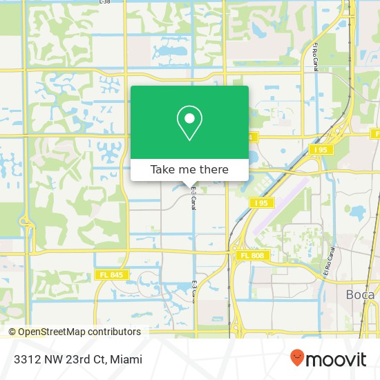 Mapa de 3312 NW 23rd Ct