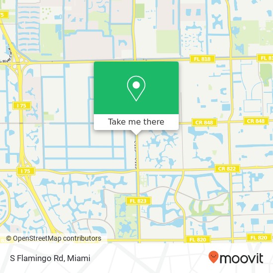 S Flamingo Rd map