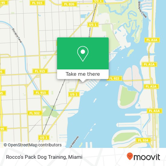 Rocco's Pack Dog Training map