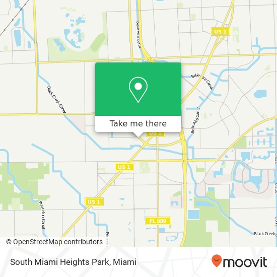 Mapa de South Miami Heights Park