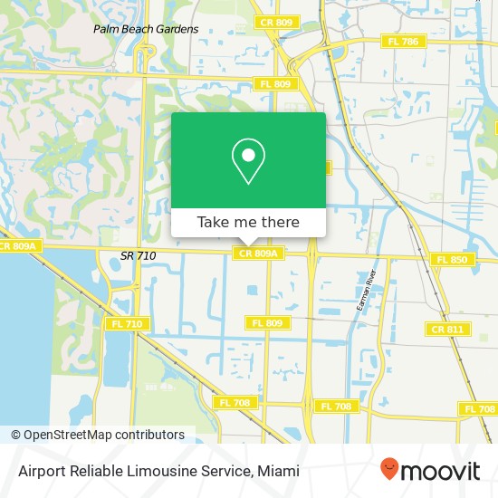 Airport Reliable Limousine Service map