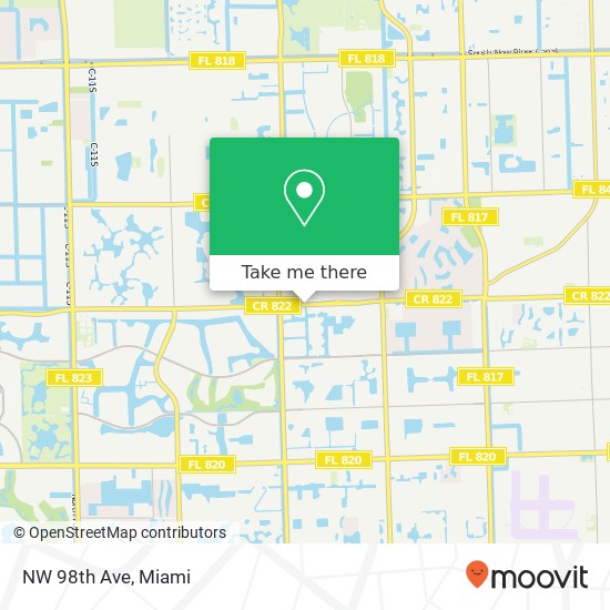 NW 98th Ave map