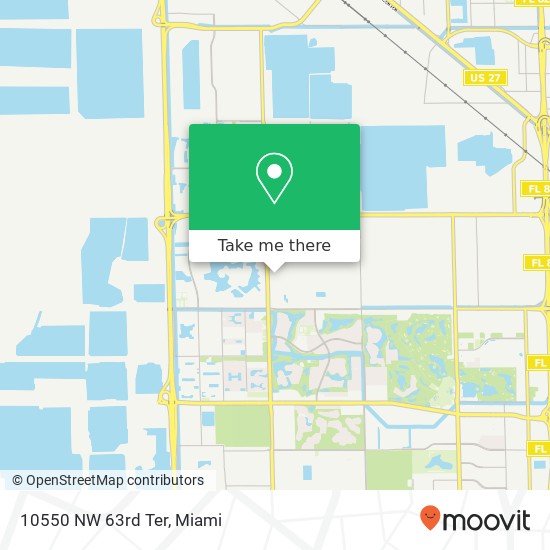10550 NW 63rd Ter map