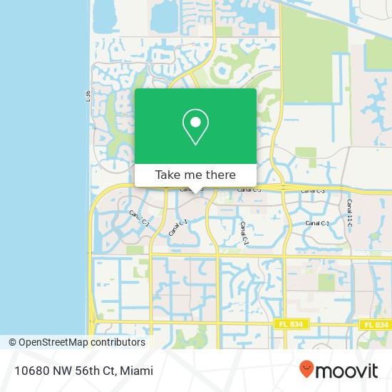 Mapa de 10680 NW 56th Ct