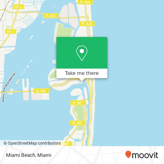 Mapa de Miami Beach