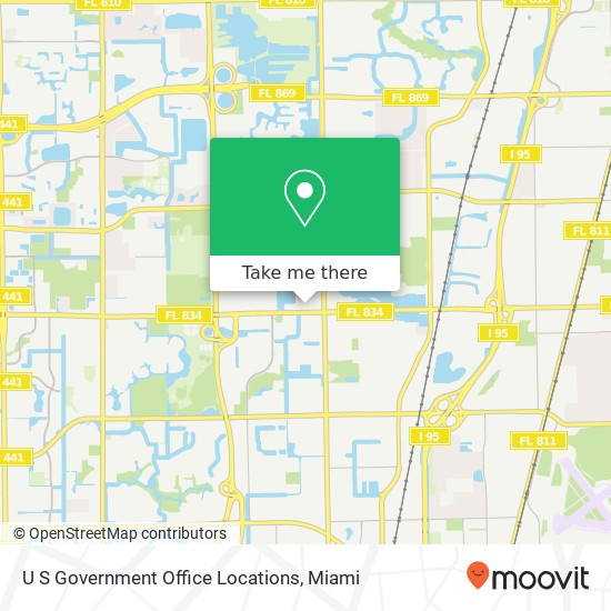 U S Government Office Locations map