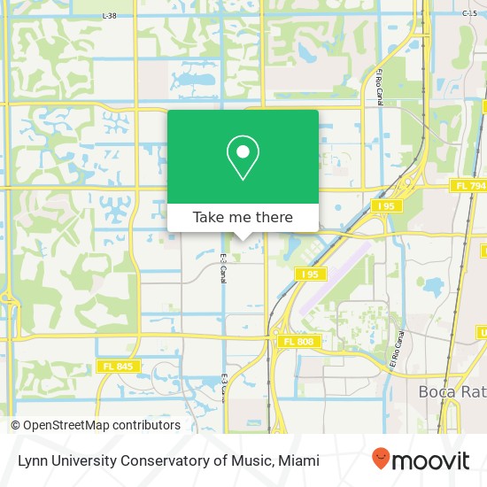 Lynn University Conservatory of Music map