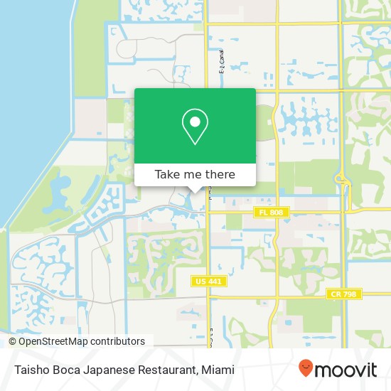 Mapa de Taisho Boca Japanese Restaurant