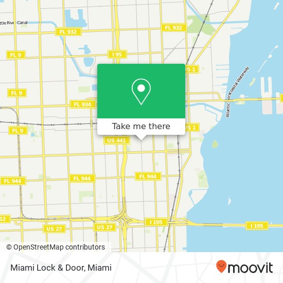 Mapa de Miami Lock & Door