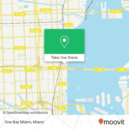 Mapa de One Bay Miami