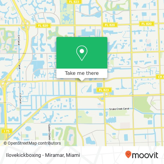 Ilovekickboxing - Miramar map