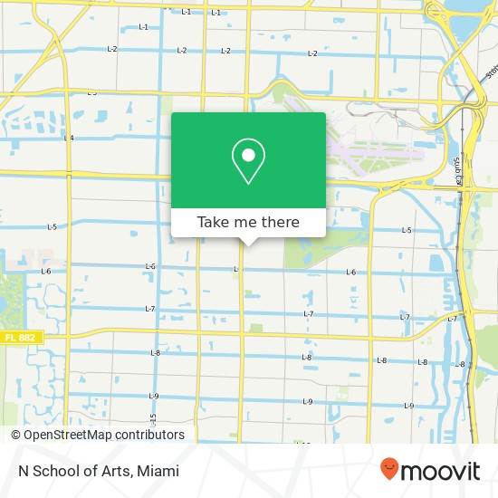 N School of Arts map