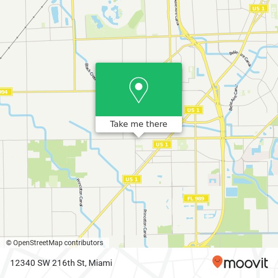 12340 SW 216th St map