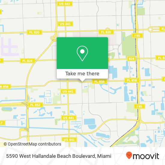 Mapa de 5590 West Hallandale Beach Boulevard