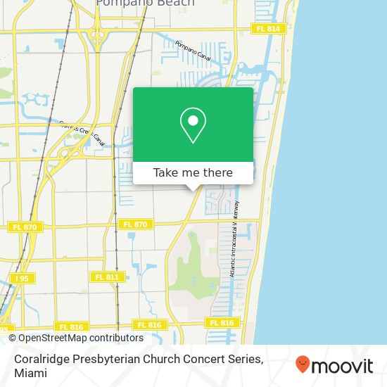 Coralridge Presbyterian Church Concert Series map