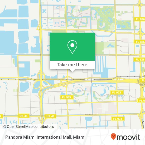 Mapa de Pandora Miami International Mall