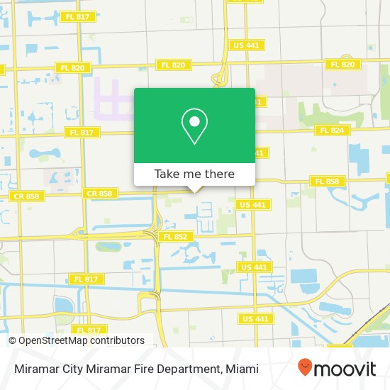 Miramar City Miramar Fire Department map